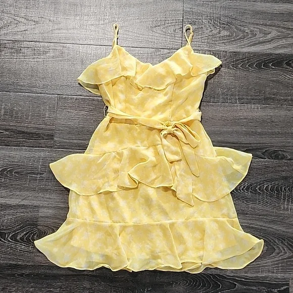 🦜 B.Darlin fluttery floral Dress 🦜 - Picture 1 of 3